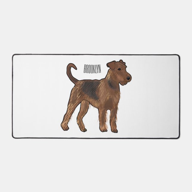 Airedale terrier dog cartoon (Recto)