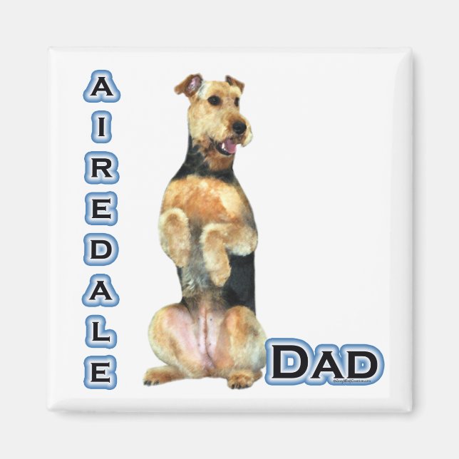 Airedale Terrier Papa 4 - Magnet (Devant)