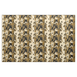 Airedales Tissu à motifs