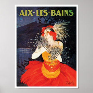 Aix Les Bains Affiche de voyage