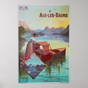 Aix-les-Bains, France, Affiche de voyage