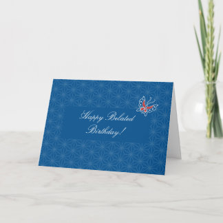 Aiyana Batik Motif carte d'anniversaire tardive