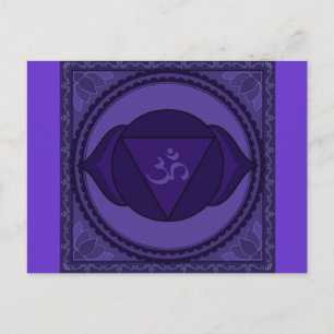 Ajna ou chakra de troisième oeil Carte postale