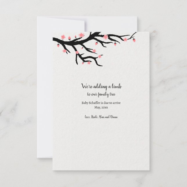 Ajout d'une Faire-part de grossesse (Devant)