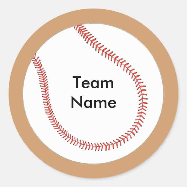 Ajouter des stickers de baseball de nom d'équipe (Devant)
