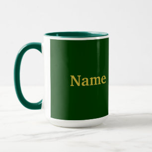 Ajouter Gold Name Green Combo Mug