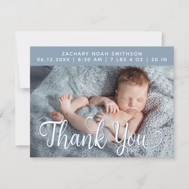 Ajouter la carte de Faire-part de naissance Merci  (Devant)