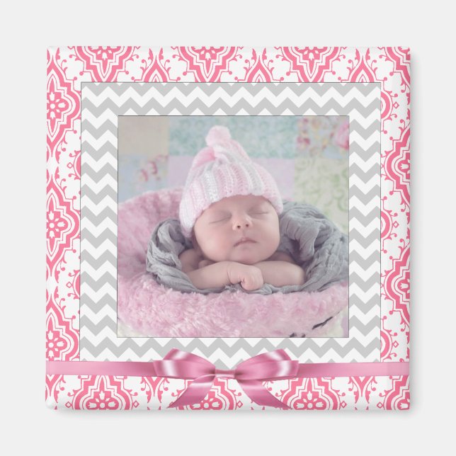 Ajouter la photo de votre bébé à cet aimant (Devant)