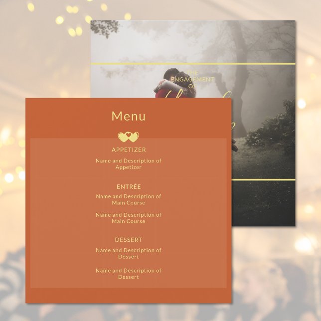 Ajouter le menu plat du Fiançailles Mariage photo (Add Photo Wedding Engagement Flat Menu)