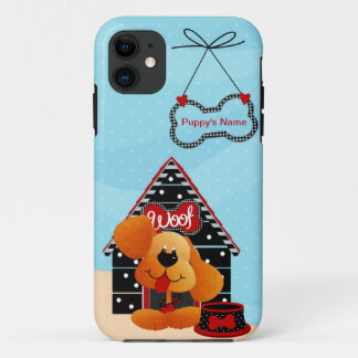 Ajouter le nom de votre chiot - Coque iPhone 11