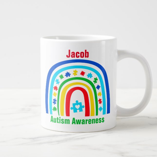 Ajouter le nom de votre enfant - Jumbo Mug (Droite)