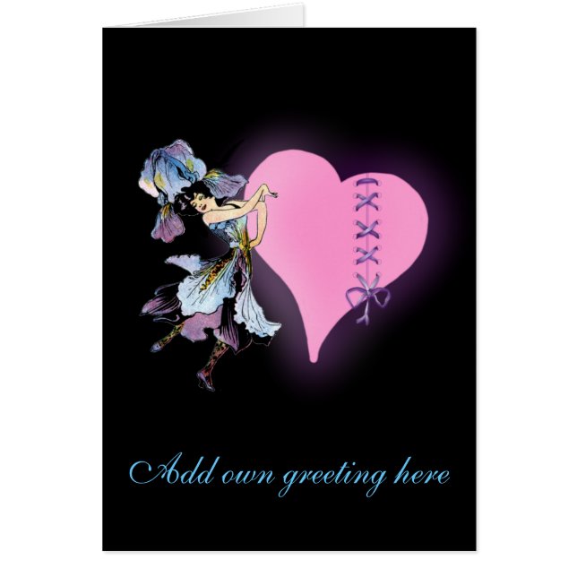 Ajouter le nom Flower Fairy card - Coeurs d'art vi (Devant)