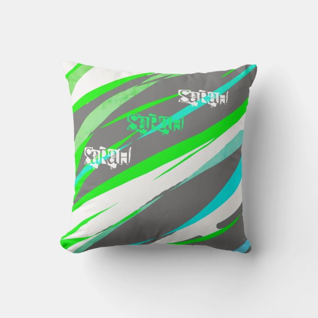 Ajouter le nom Sarah Pastel Colours Coussin de cou (Recto)