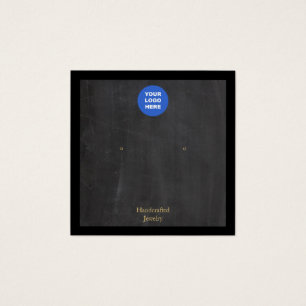 Ajouter Logo Black Rustic Earring Carte d'affichag