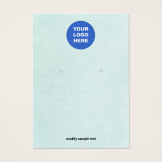 Ajouter Logo Linge Turquoise Carte d'affichage