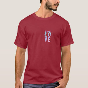 Ajouter Love Custom T-Shirt tendance Gradient Typo