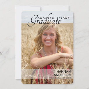 Ajouter Photo Girls Graduation Party Invitations