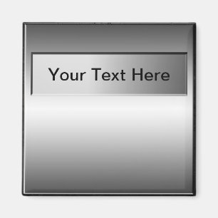 Ajouter un aimant de fond métallique de texte