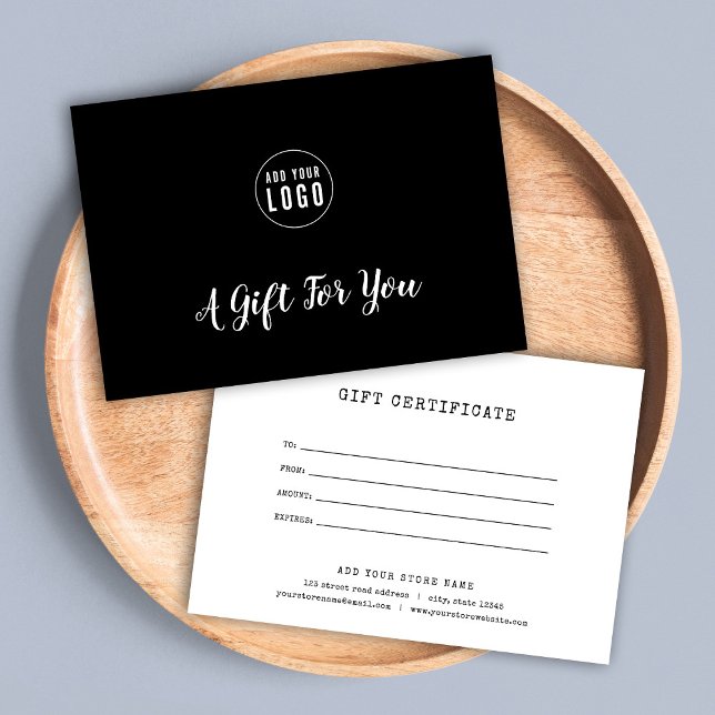 Ajouter un certificat cadeau couleur personnalisé  (Créateur téléchargé)