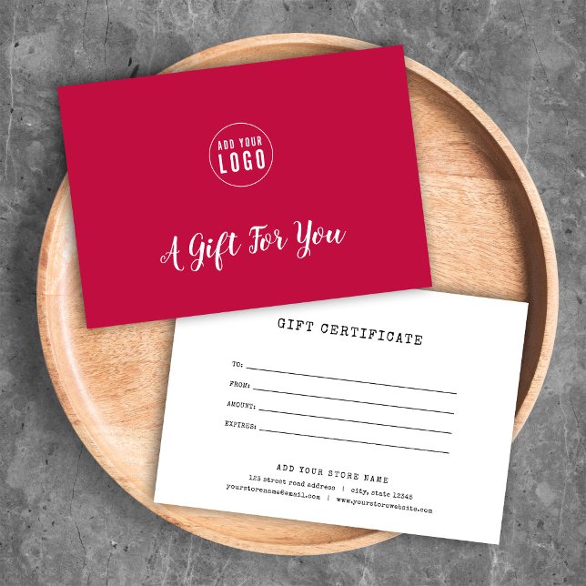 Ajouter un certificat cadeau de couleur personnali (Créateur téléchargé)