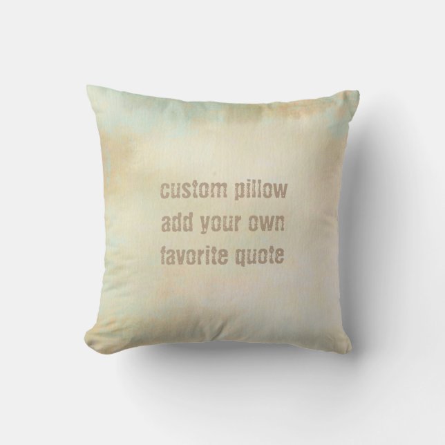 ajouter un devis coussin original aquarelle design (Recto)