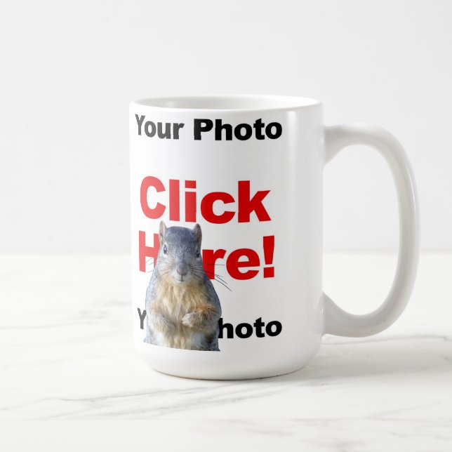 Ajouter Un Écureuil Photo Mug Personnalisé (Droite)