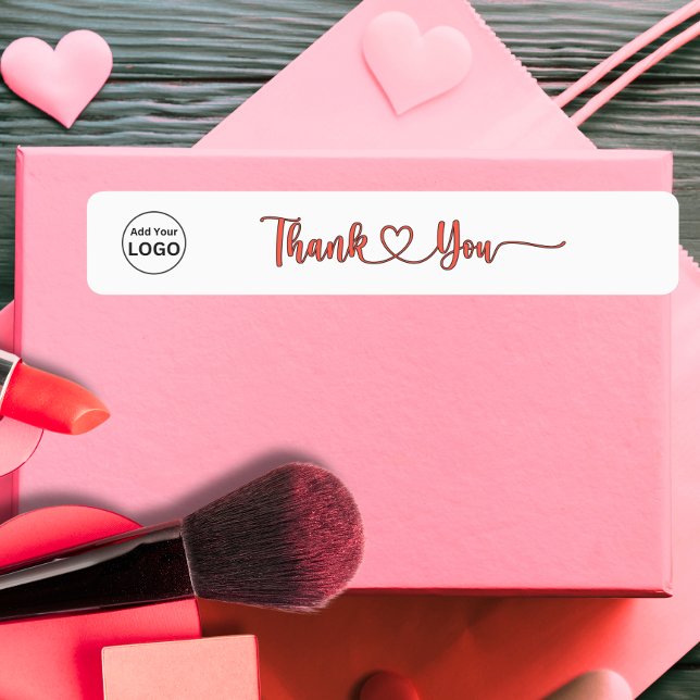 Ajouter un Étiquette de Merci mince Logo (Créateur téléchargé)