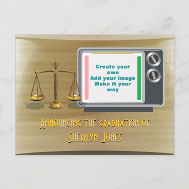 Ajouter un faire-part de graduation photo (Devant)