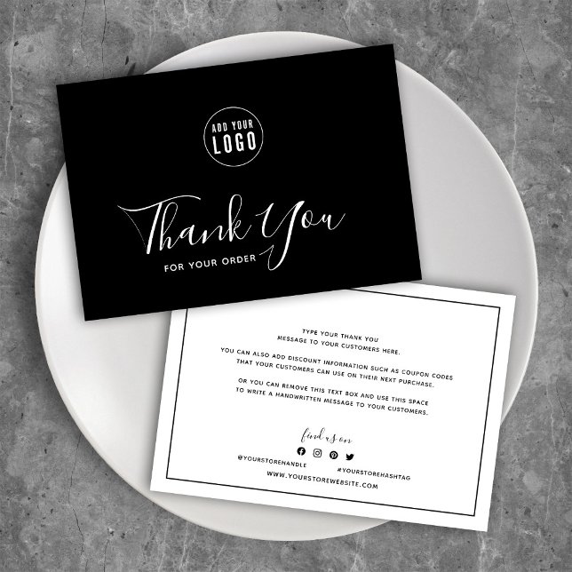 Ajouter un logo Bordure noire Merci couleur modifi (Créateur téléchargé)