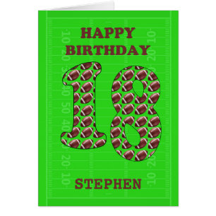 Ajouter Un Nom 18th Birthday Footballs
