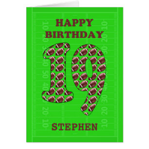Ajouter Un Nom 19e Anniversaire Footballs