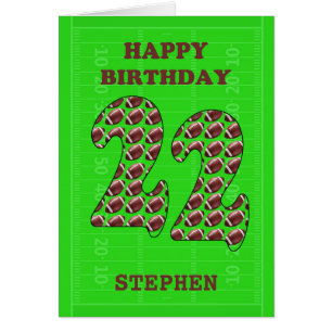 Ajouter Un Nom 22nd Birthday Footballs