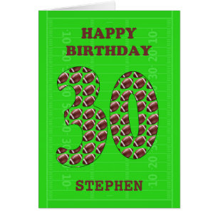 Ajouter Un Nom 30th Birthday Footballs