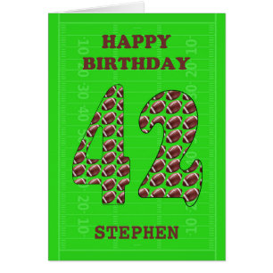 Ajouter Un Nom 42nd Birthday Footballs