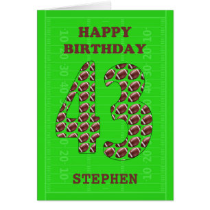 Ajouter Un Nom 43e Anniversaire Football