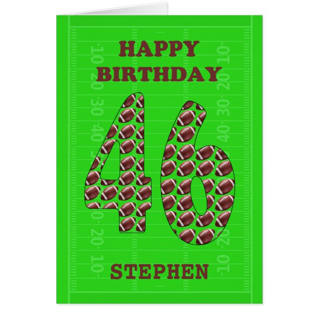 Ajouter Un Nom 46th Birthday Footballs (Devant)
