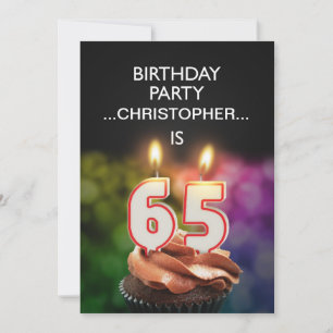Ajouter un nom, 65e fête d'anniversaire Invitation