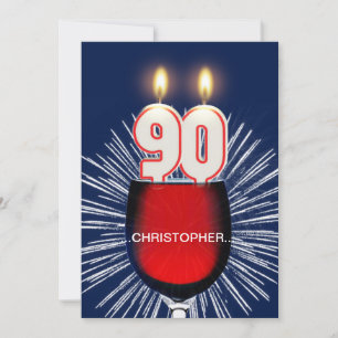 Ajouter un nom, 90e fête d'anniversaire Invitation
