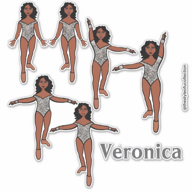 Ajouter un nom Dancer Sticker Silver Animal A (Devant)