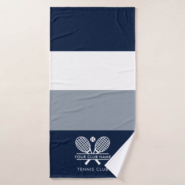 Ajouter un nom de club Raquettes de tennis Bloc de (Serviette de bain)