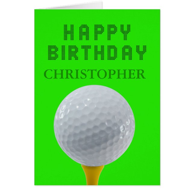 Ajouter un nom Golf Anniversaire (Devant)