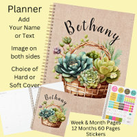 Ajouter un nom ou un texte, panier de Plantes succ