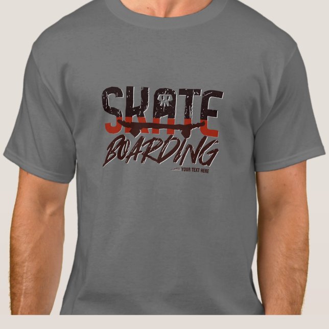 Ajouter un nom ou votre texte - T-shirt SKATE Boar (Créateur téléchargé)