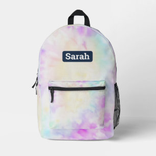 Ajouter un nom Pastel Tie Dye sac à dos