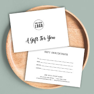 Ajouter un script de logo et un certificat cadeau 