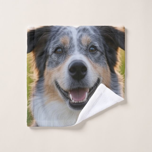 Ajouter une Personnaliser photo pour animaux domes (Gant de toilette)