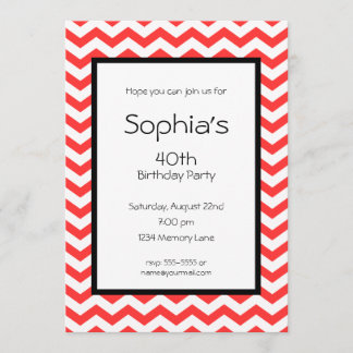 Ajouter votre âge Invitation d'anniversaire