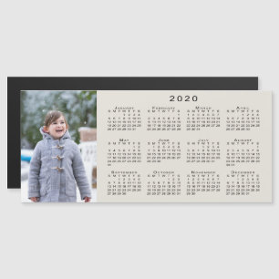 Ajouter votre calendrier photo 2020 sur le beige