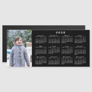 Ajouter votre calendrier photo 2020 sur noir