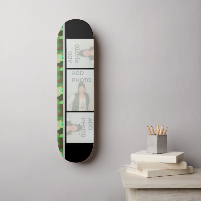 Ajouter Votre Camouflage Photo Skateboard (Art mural)